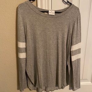 Apricot Lane, long sleeve heather striped shirt
